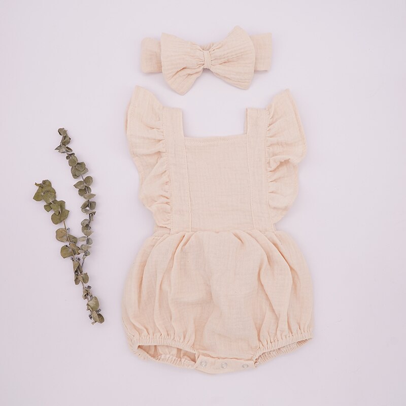 Summer Sunshine Ruffle Romper Set