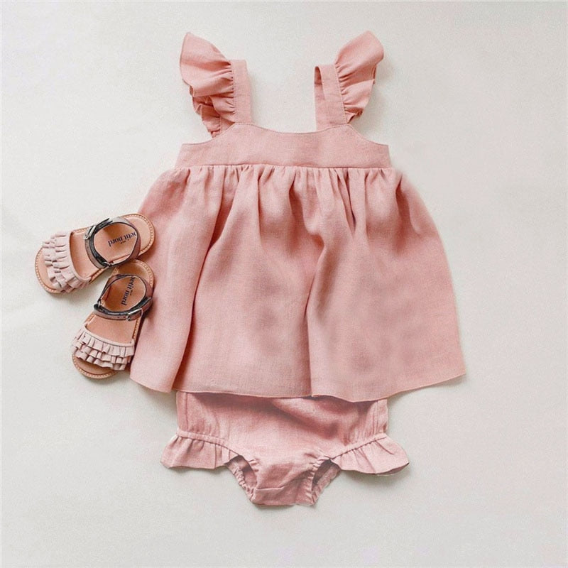 Summer Breeze Dress and Bloomer Set
