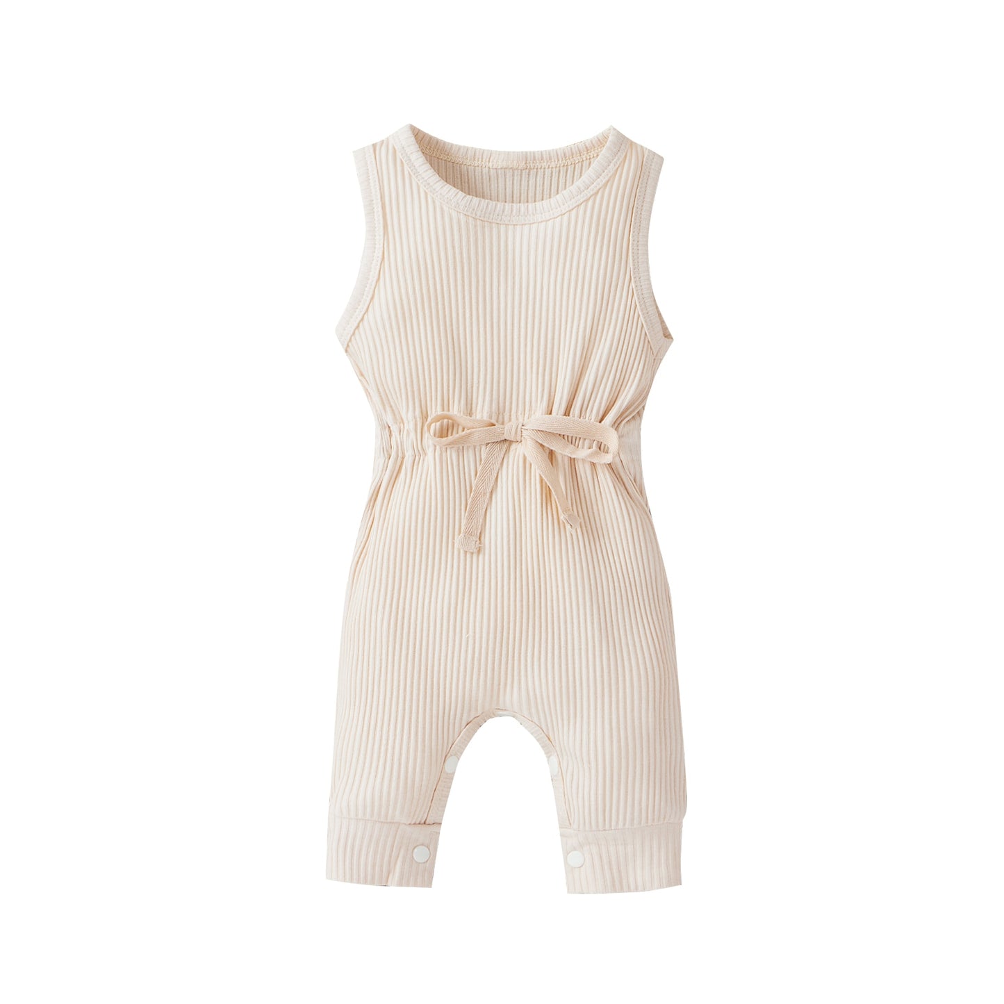 Cotton Rib Sleeveless Jumpsuit