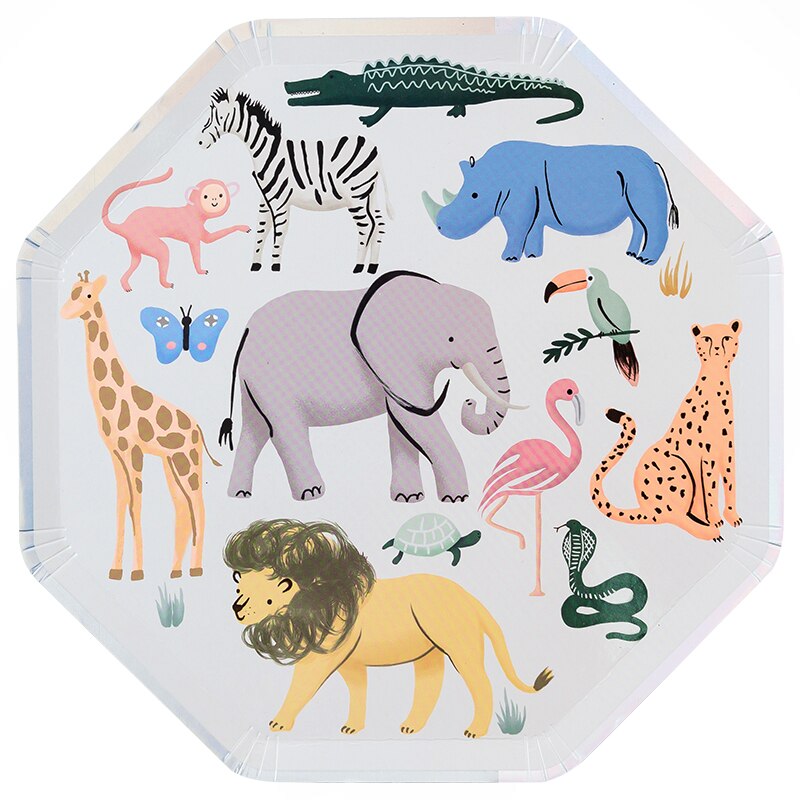 Jungle Bash Birthday Party Plates