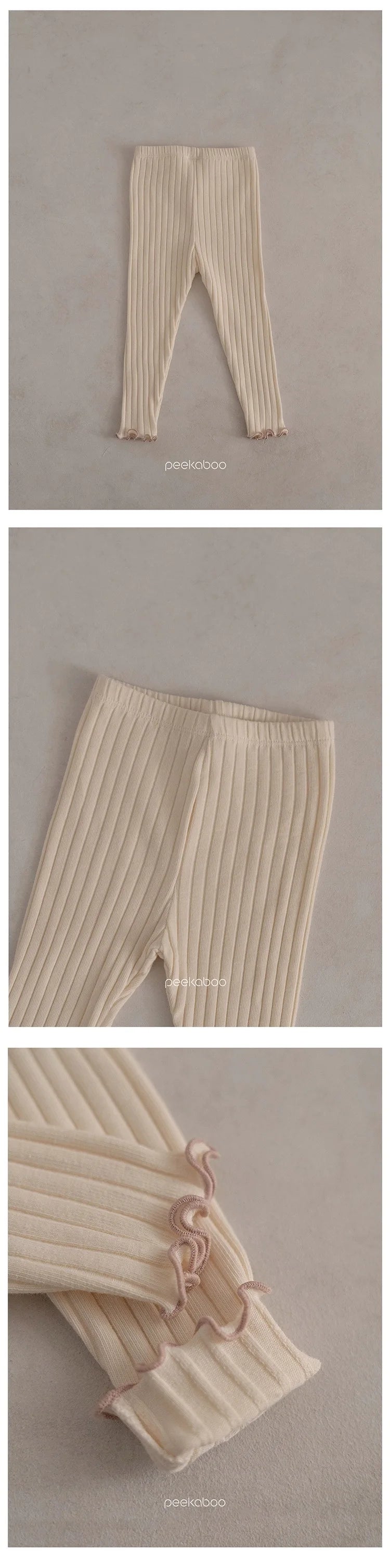 Solid Ribbed Long Sleeve Set