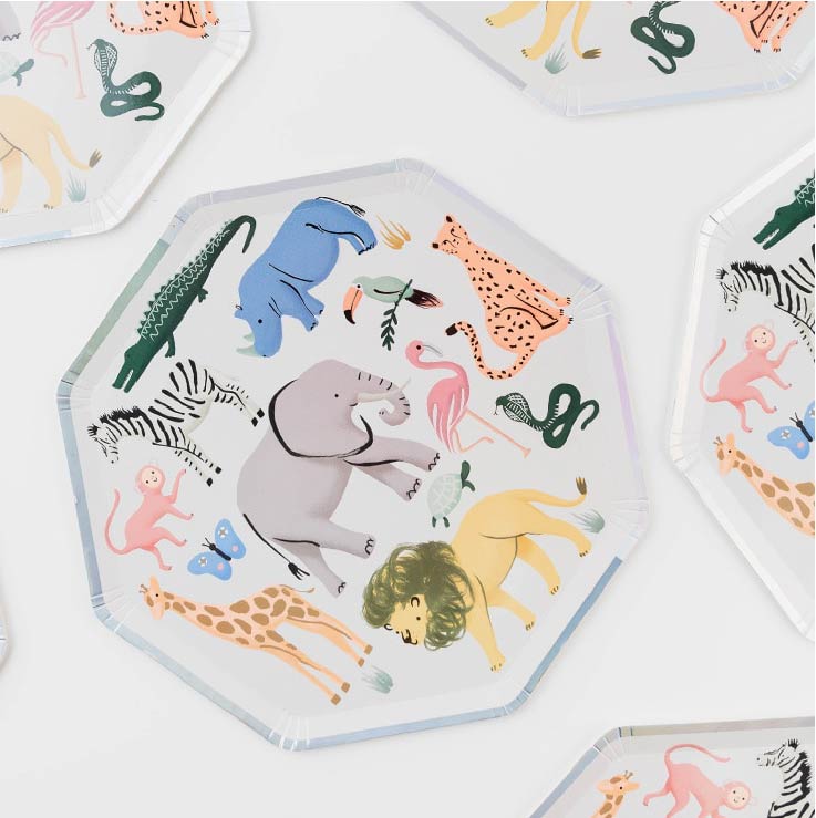 Jungle Bash Birthday Party Plates