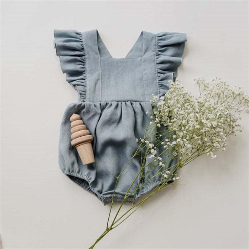 Ruffle Sleeve Romper