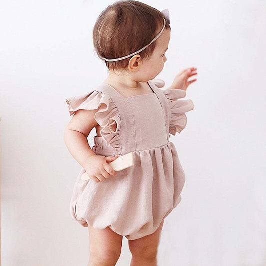 Ruffle Sleeve Romper