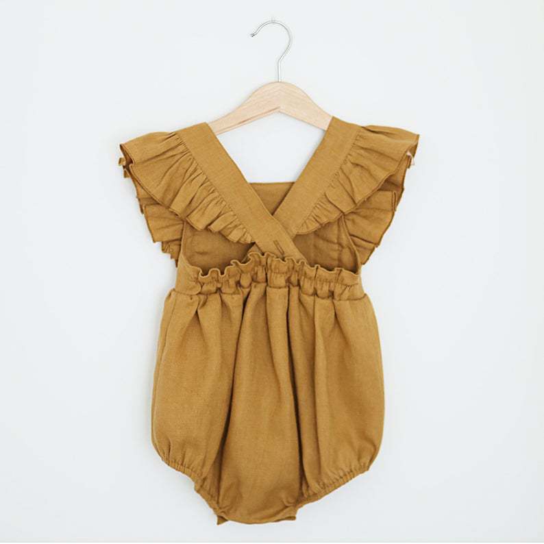 Ruffle Sleeve Romper