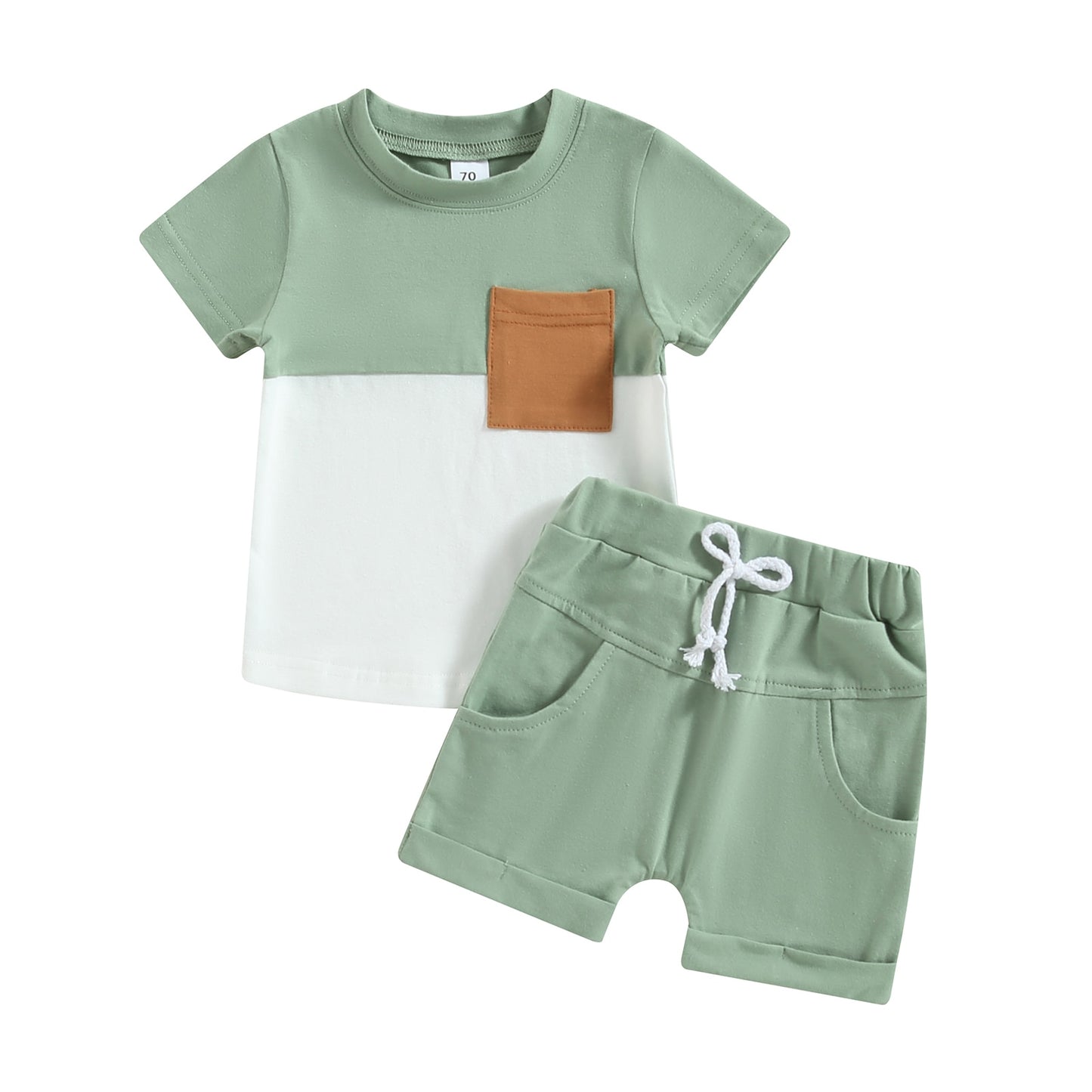 Color Block Boys Outfit Set