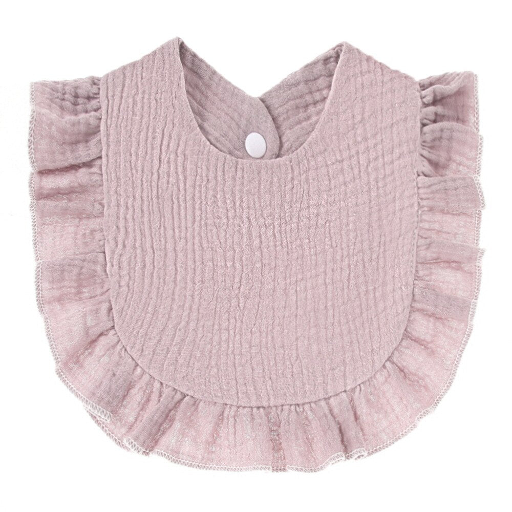 Soft Cotton Ruffle Bibs