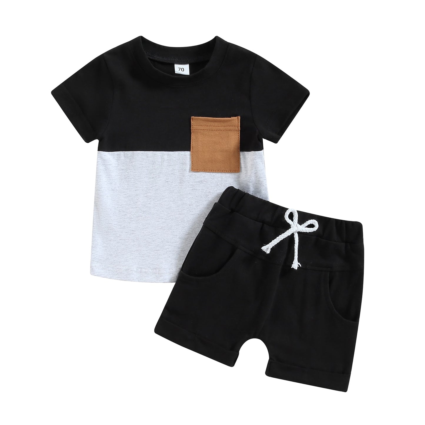 Color Block Boys Outfit Set