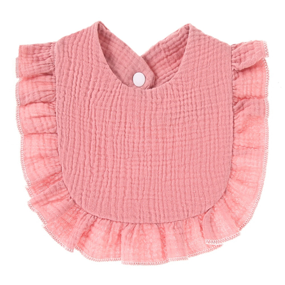 Soft Cotton Ruffle Bibs