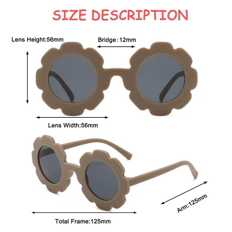 Sunflower Round Kids Sunglasses