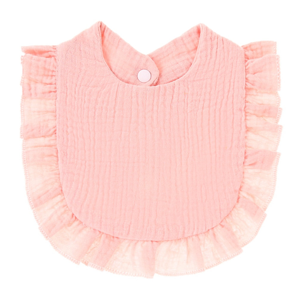 Soft Cotton Ruffle Bibs