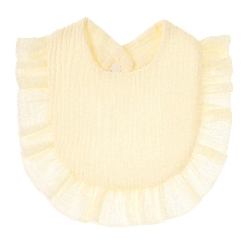 Soft Cotton Ruffle Bibs