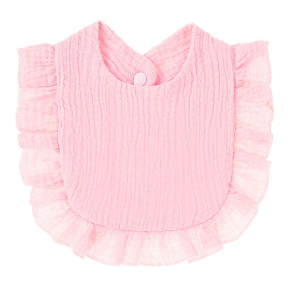 Soft Cotton Ruffle Bibs