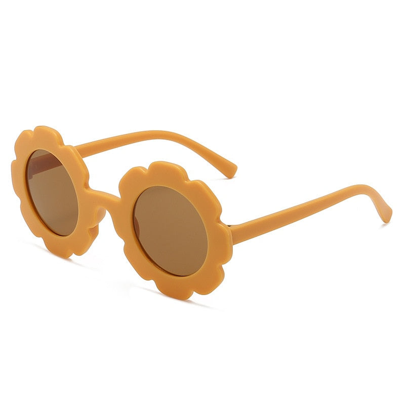 Sunflower Round Kids Sunglasses