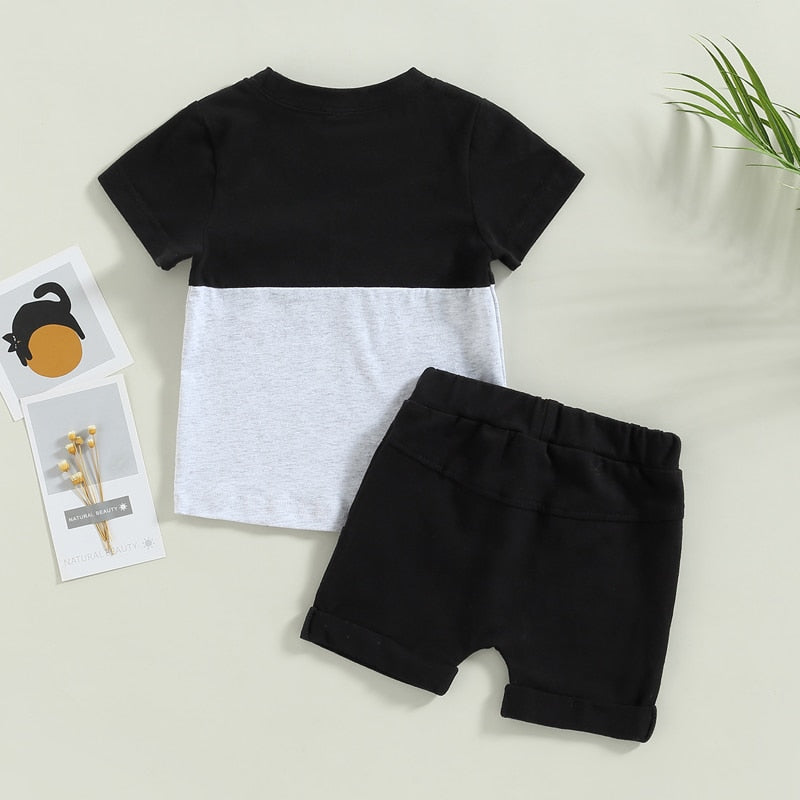 Color Block Boys Outfit Set