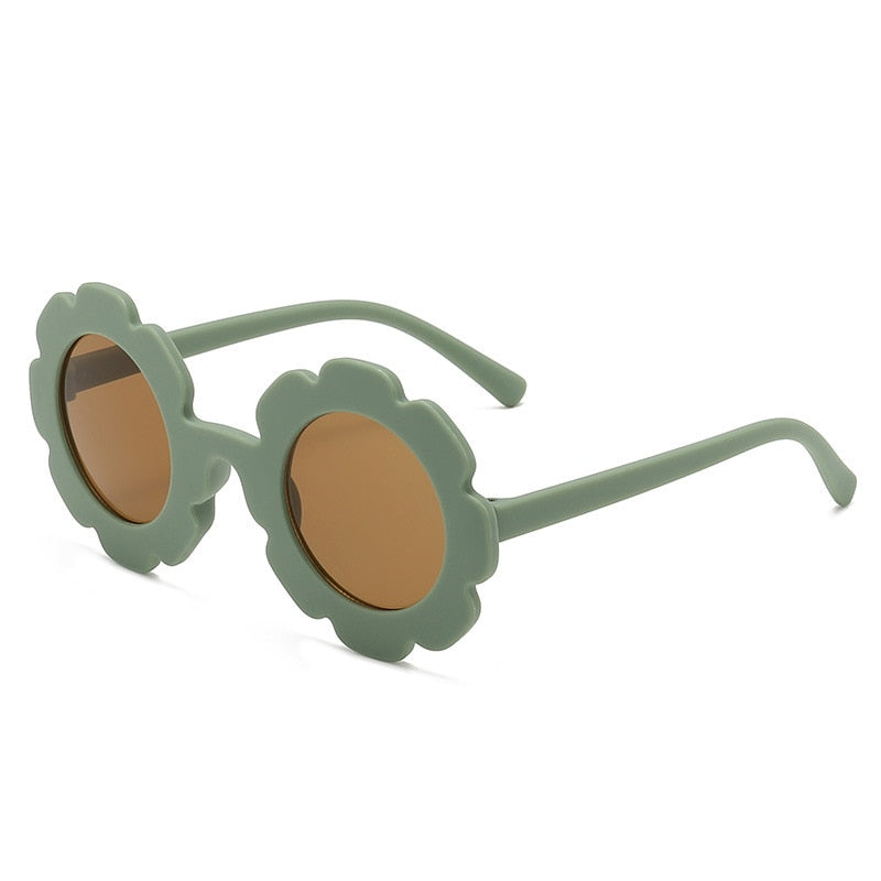 Sunflower Round Kids Sunglasses