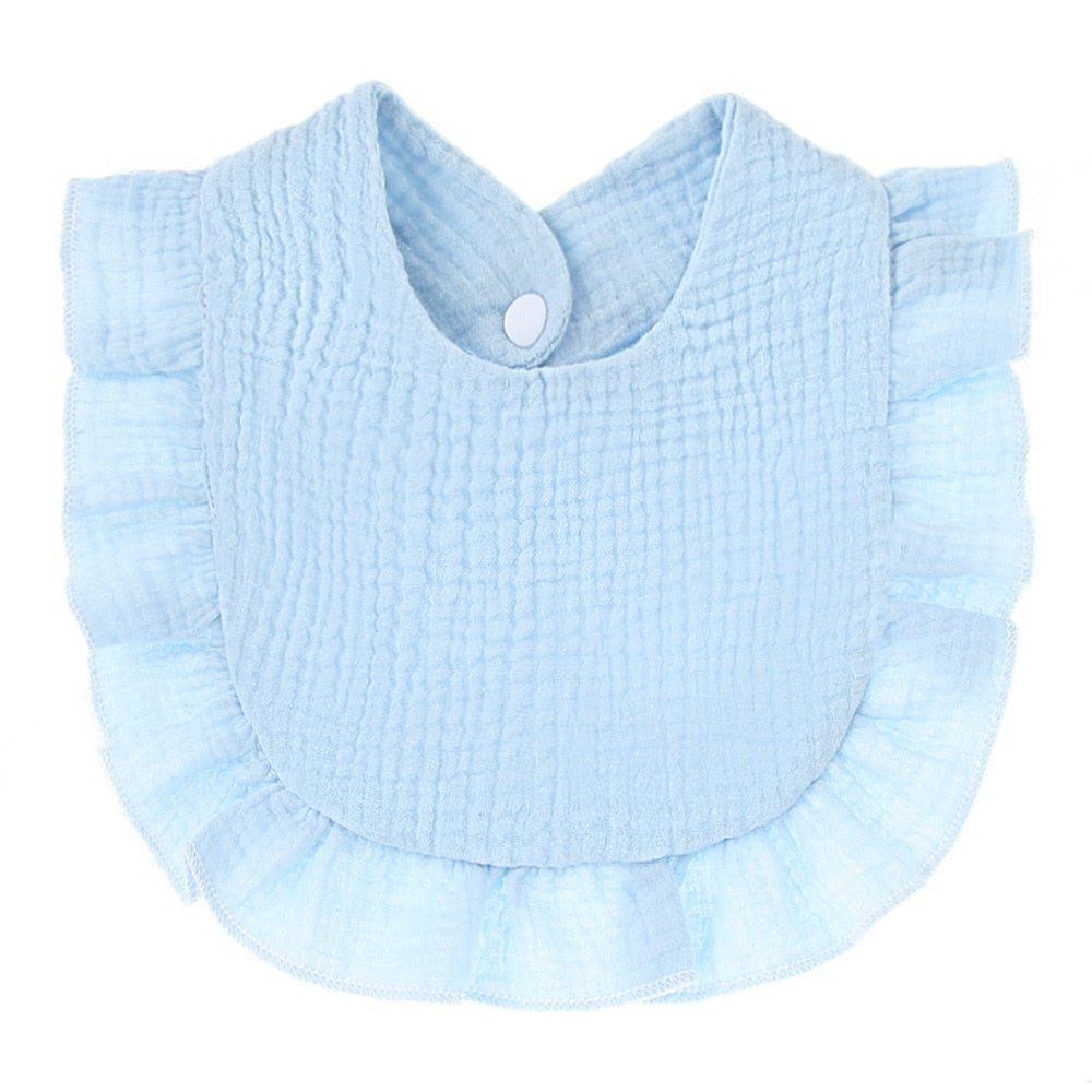 Soft Cotton Ruffle Bibs