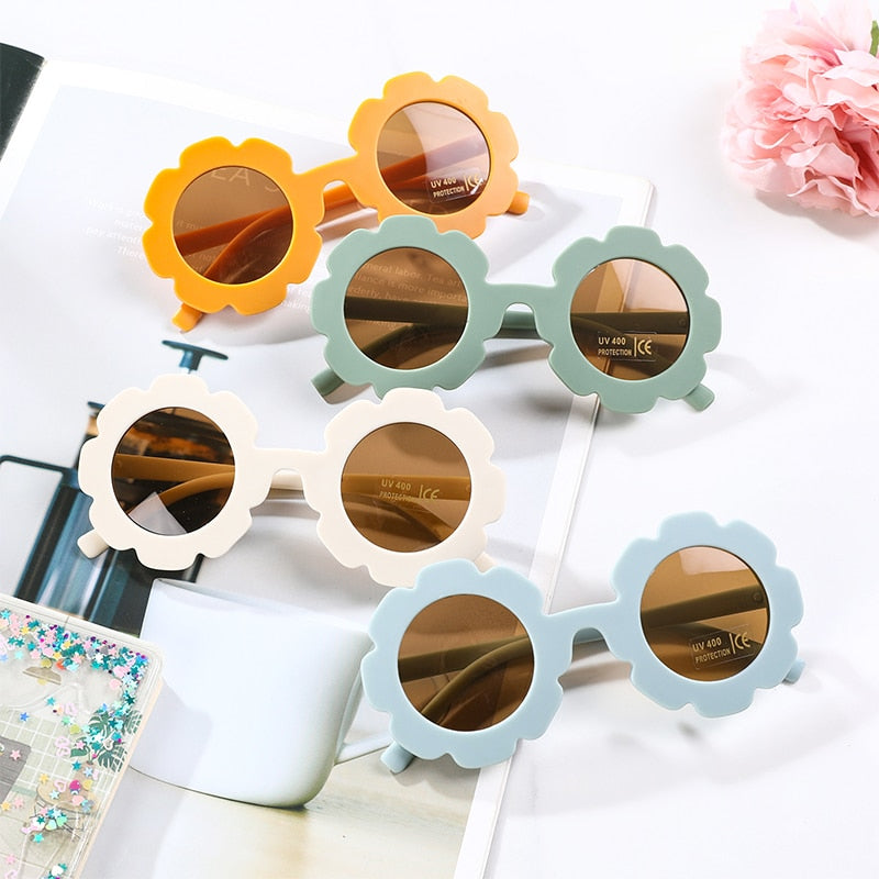 Sunflower Round Kids Sunglasses