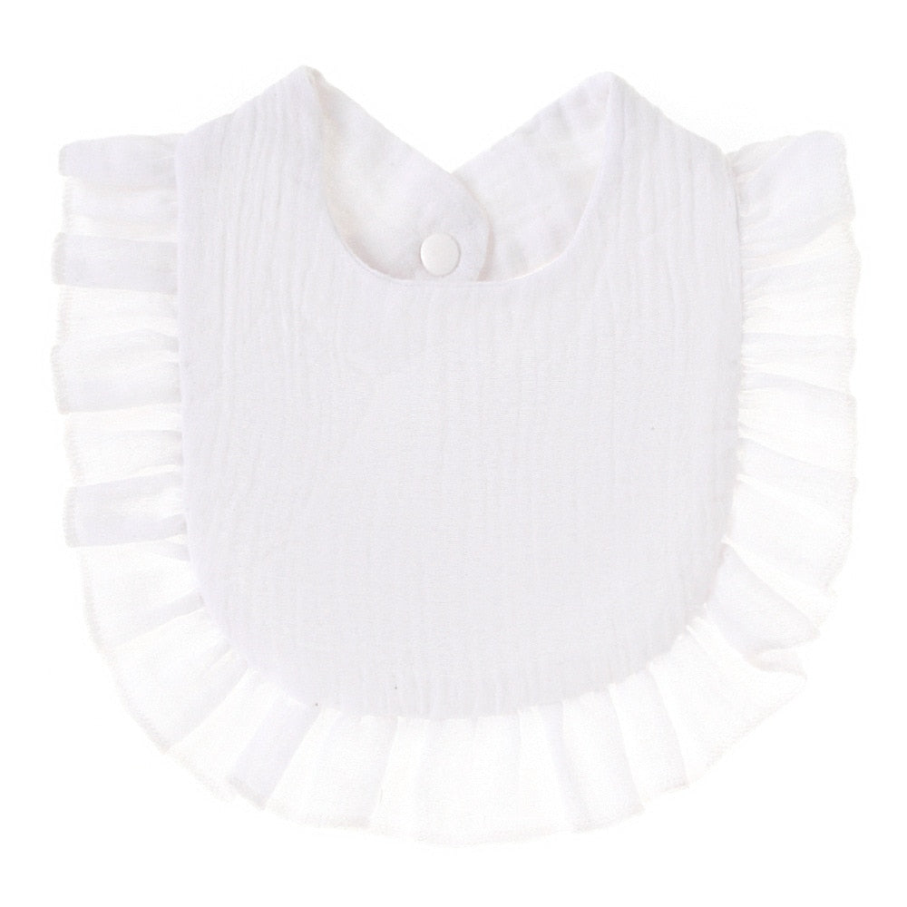 Soft Cotton Ruffle Bibs