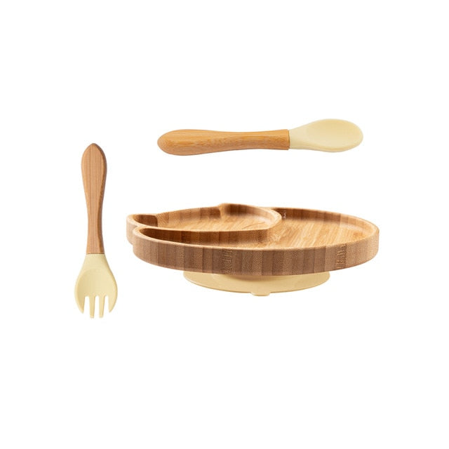 Mami Home Animal Friends Bamboo Feeding Set