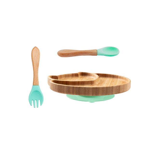 Mami Home Animal Friends Bamboo Feeding Set