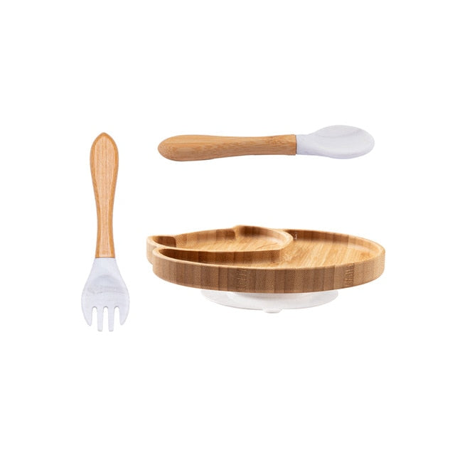 Mami Home Animal Friends Bamboo Feeding Set