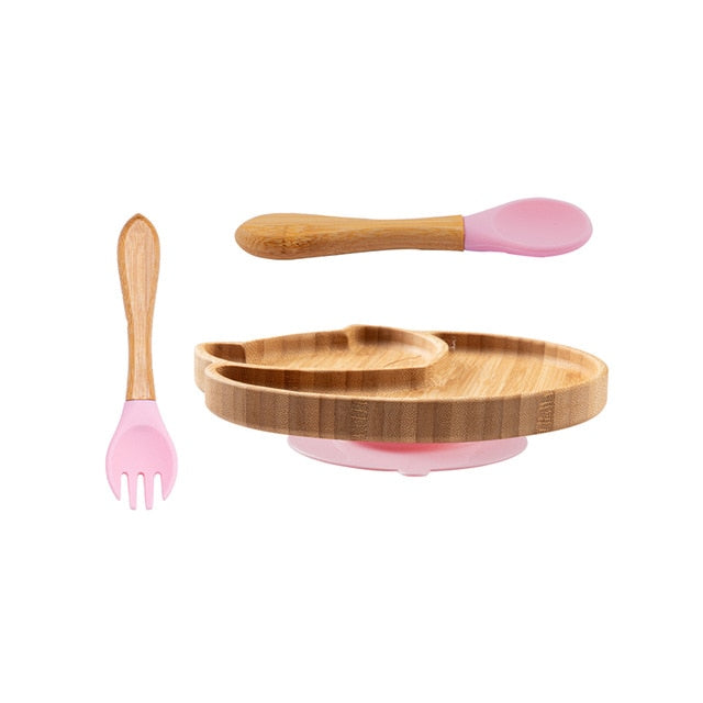 Mami Home Animal Friends Bamboo Feeding Set