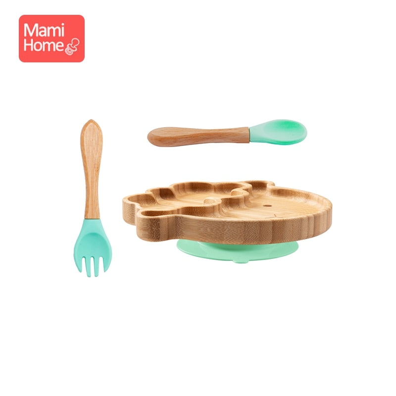 Mami Home Animal Friends Bamboo Feeding Set