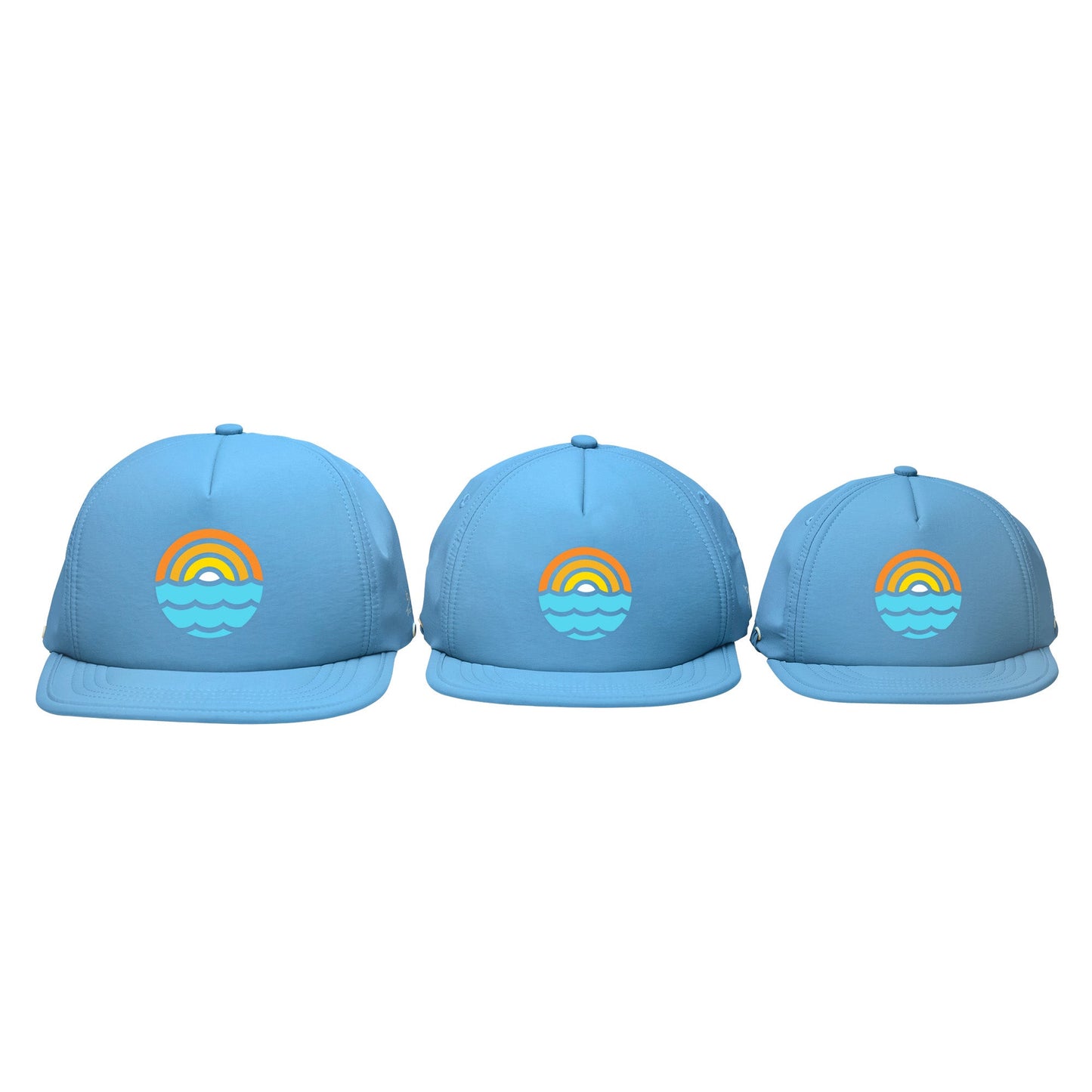 Bitty Brah Sunset Sessions Frothy Ocean Blue Hat – Cambaby Organic